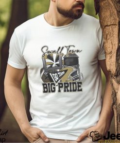 Small Town Big Pride Black and Vegas Gold Football Shirt