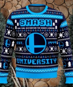 Smash University Super Smash Bros Ugly Christmas Sweater