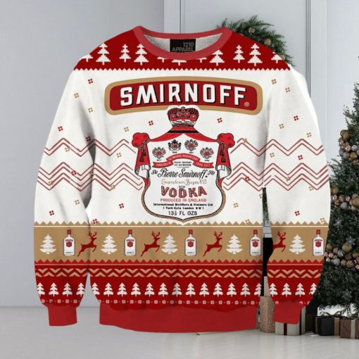 Smirnoff Vodka Drink Ugly Christmas Sweater, Gift for Christmas Holiday