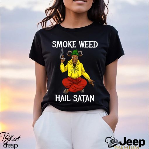 Smo ke Weed Hail Sat an Classic T Shirt