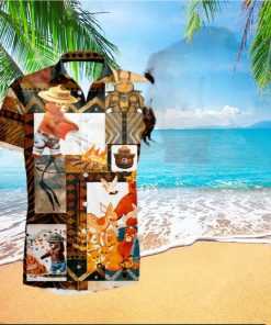 Smokey Bear Short Sleeve Aloha Hawaiian Shirt