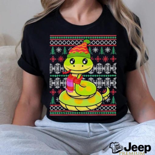 Snake Santa Claus Lovely Merry Xmas T Shirt