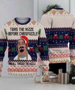 Snoop Dogg Twas The Nizzle Before Chrismizzle Ugly Christmas Sweater