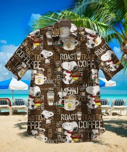 Snoopy 01 For Man And Woman Print Short Sleeve Hawaiian Shirt