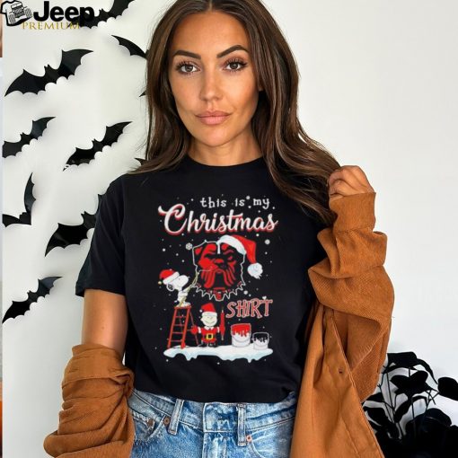 Snoopy And Charlie Brown Nfl Cleveland Browns This Is My Christmas T shirt Christmas T shirt