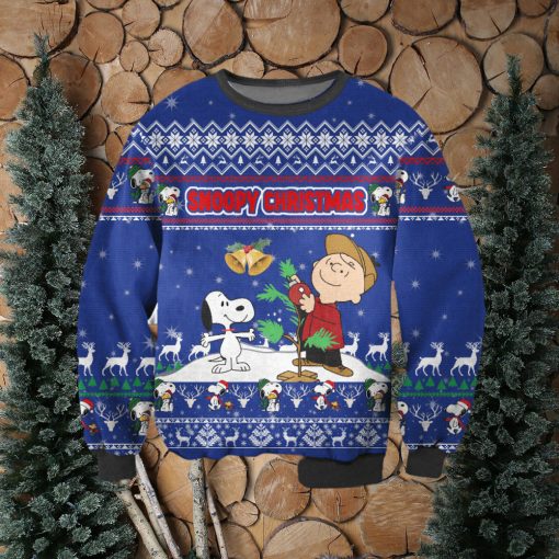 Snoopy And Charlie Brown Ugly Christmas Sweater Perfect Holiday Gift