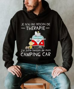 Snoopy And Friends Bus Je N’ai Pas Besoin De Therapie J’ai Juste Besoin De Mon Camping Car Shirt