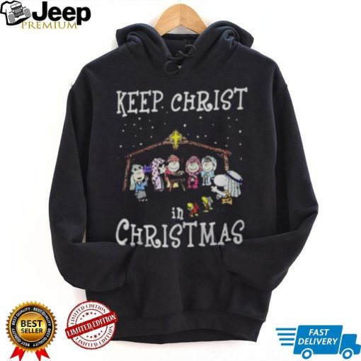 Snoopy And Friends Keep Christ In Christmas Shirt