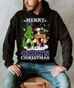 Snoopy And Friends Merry Indianapolis Colts Christmas Shirt