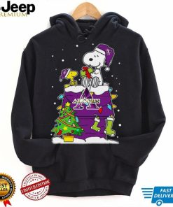 Snoopy And Woodstock Alcorn State Braves Christmas Tree T shirt