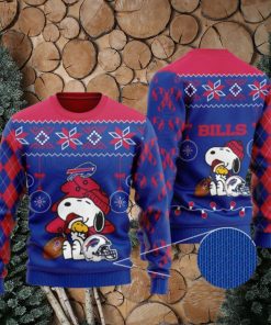 Snoopy And Woodstock Buffalo Bills Christmas Ugly Christmas Sweaters