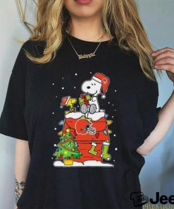 Snoopy And Woodstock Cleveland Browns Christmas Tree shirt