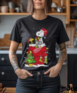 Snoopy And Woodstock Detroit Red Wings Merry Christmas sweater