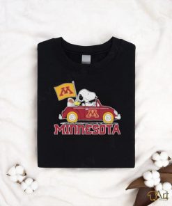 Snoopy And Woodstock Drive Car Minnesota Shirt