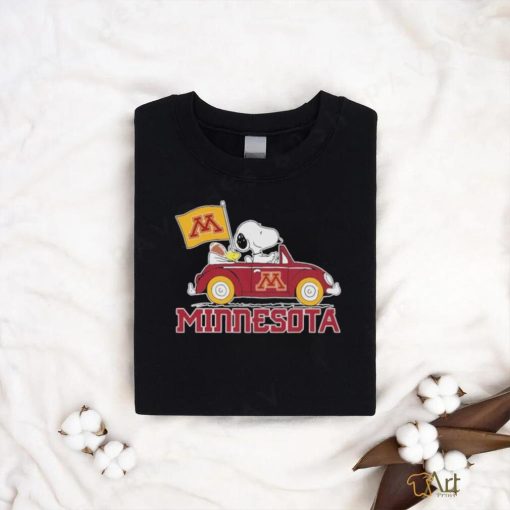 Snoopy And Woodstock Drive Car Minnesota Shirt