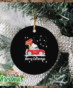 Snoopy And Woodstock Driving Car Advance Auto Parts Winter Christmas Ornament