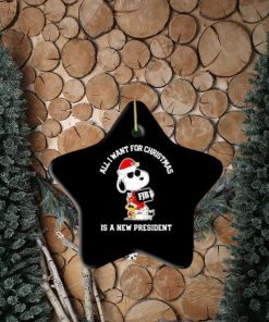 Snoopy And Woodstock Fjb All I Want For Christmas Is A New President Ornament