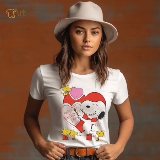 Snoopy And Woodstock Happy Valentine’s Day Shirt