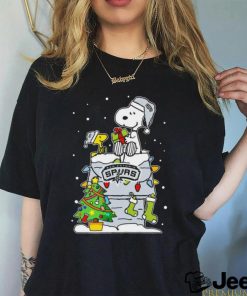 Snoopy And Woodstock San Antonio Spurs Christmas Tree shirt