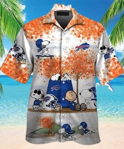 Snoopy Charlie Brown Autumn Tree Buffalo Bills Hawaiian Shirt