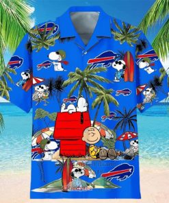 Snoopy Charlie Brown Buffalo Bills Hawaiian Shirt Beach Lovers Gift