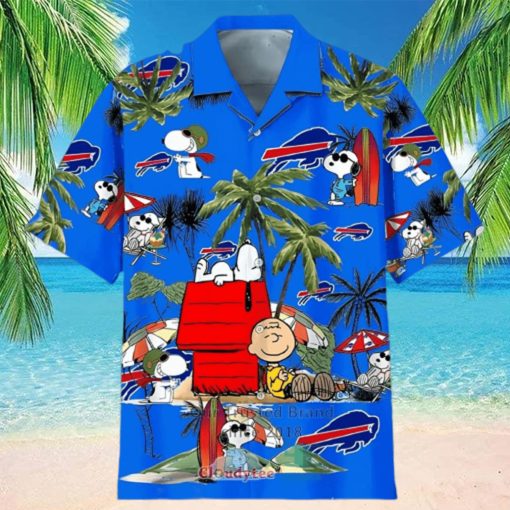 Snoopy Charlie Brown Buffalo Bills Hawaiian Shirt Beach Lovers Gift