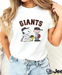 Snoopy Charlie Brown Giants Baseball MLB Shirt