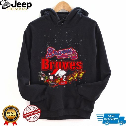 Snoopy Christmas Atlanta Braves T Shirts