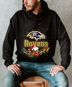 Snoopy Christmas Baltimore Ravens T Shirts