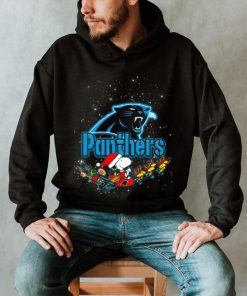 Snoopy Christmas Carolina Panthers T Shirts