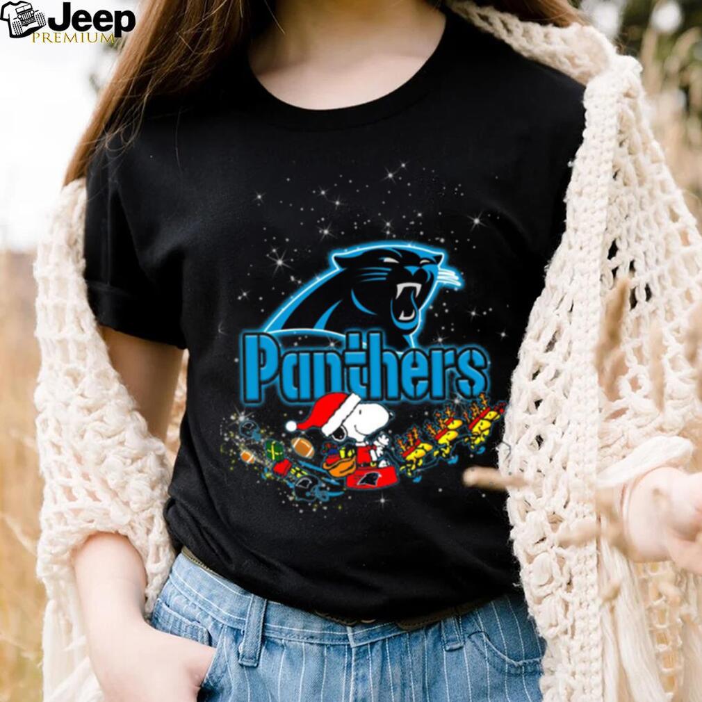 Snoopy Carolina Panthers Christmas shirt, hoodie, sweater, long