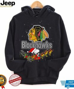 Snoopy Christmas Chicago Blackhawks T Shirts