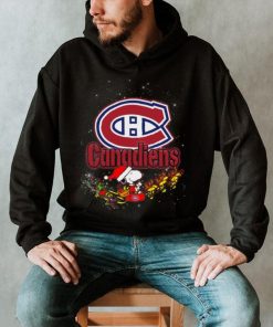 Snoopy Christmas Chicago Canadiens T Shirts