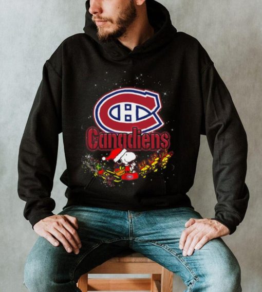 Snoopy Christmas Chicago Canadiens T Shirts