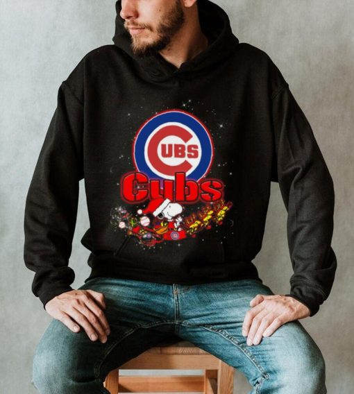 Snoopy Christmas Chicago Cubs T Shirts