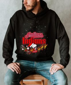 Snoopy Christmas Cleveland Indians T Shirts