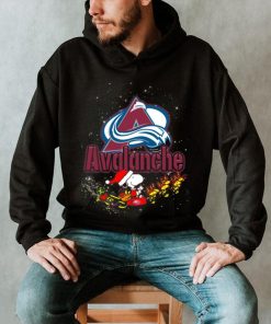 Snoopy Christmas Colorado Avalanche T Shirts