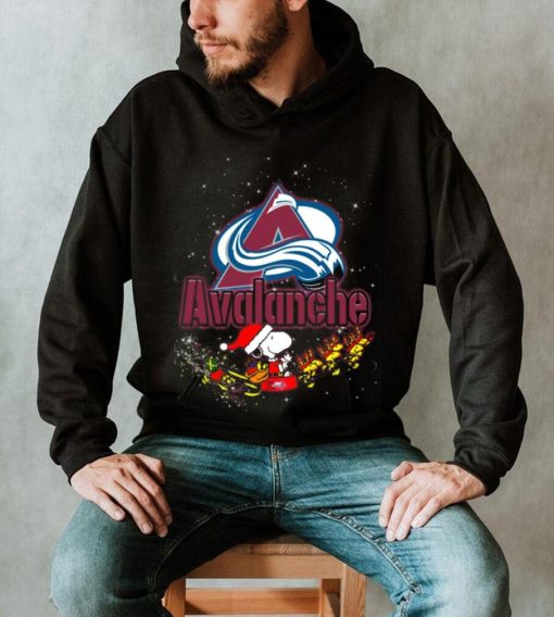 Snoopy Christmas Colorado Avalanche T Shirts