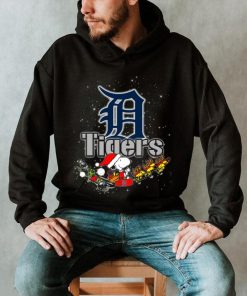 Snoopy Christmas Detroit Tigers T Shirts