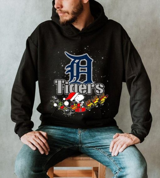 Snoopy Christmas Detroit Tigers T Shirts