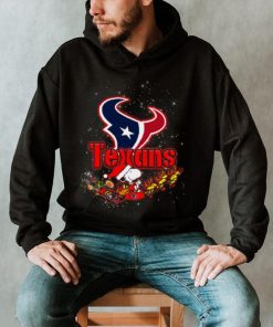 Snoopy Christmas Houston Texans T Shirts