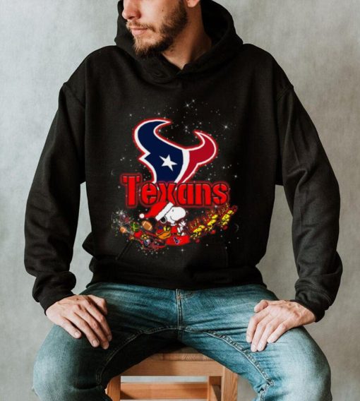 Snoopy Christmas Houston Texans T Shirts