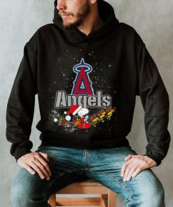 Snoopy Christmas Los Angeles Angels T Shirts