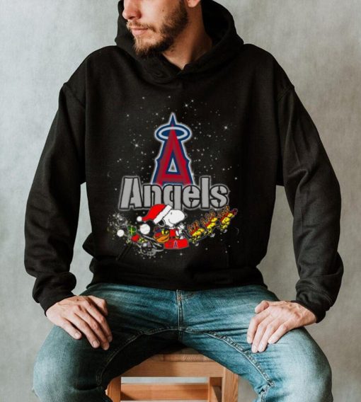 Snoopy Christmas Los Angeles Angels T Shirts