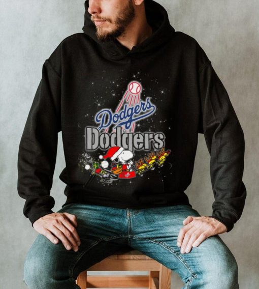 Snoopy Christmas Los Angeles Dodgers T Shirts