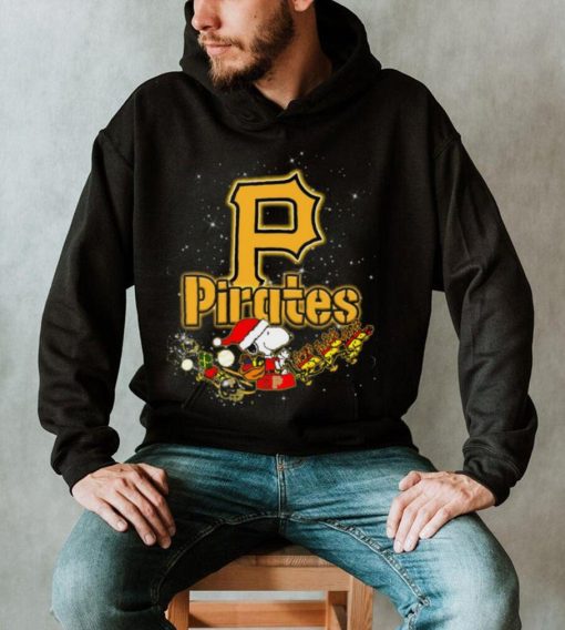 Snoopy Christmas Pittsburgh Pirates T Shirts