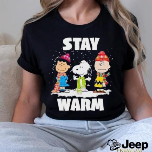 Snoopy Christmas Stay Warm Snoopy Stay Warm Christmas T Shirt