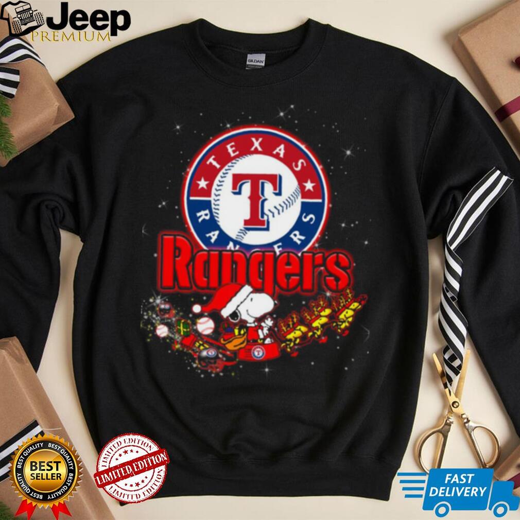 Santa Hat Texas Rangers Light Christmas Shirt Christmas Gift