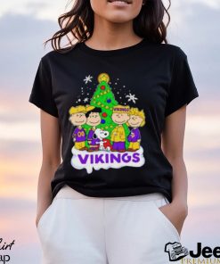 Snoopy Dnd Friends Minnesota Vikings Christmas T Shirt