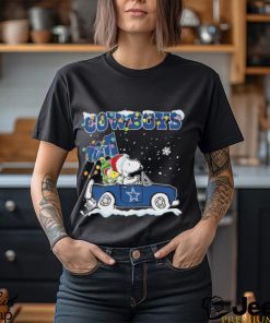 Snoopy Driver Car Dallas Cowboys Merry Christmas Shirt